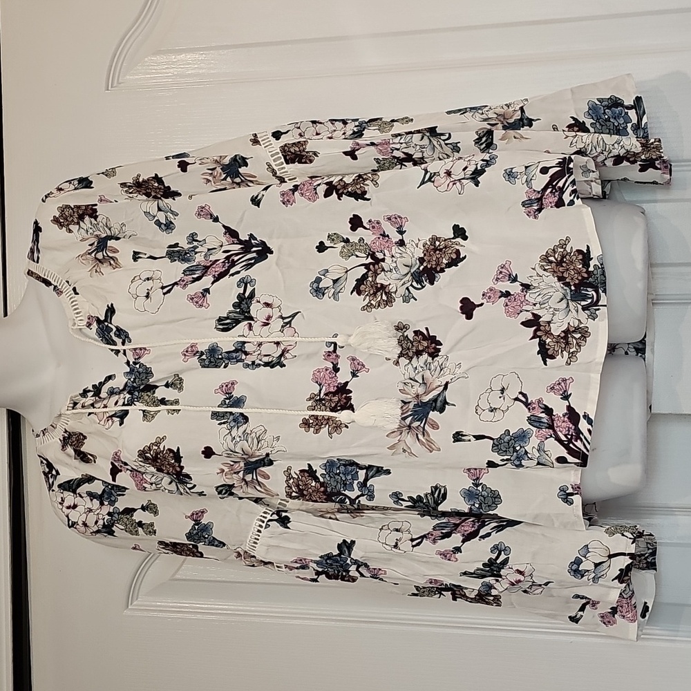 Doe & Rae X Revolve LS Floral Blouse Sz M NWT - Picture 11 of 15